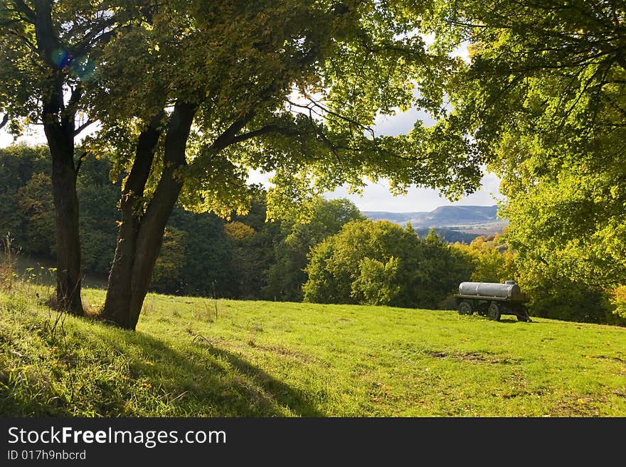 Agriculture Landscape in Mountain at Fall. Agriculture Landscape in Mountain at Fall