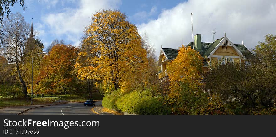 Swedish Suburb Panorama 17MP