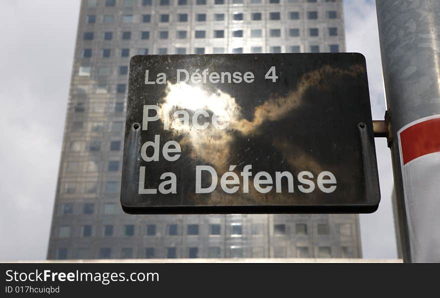 Information table  Place de La Defense