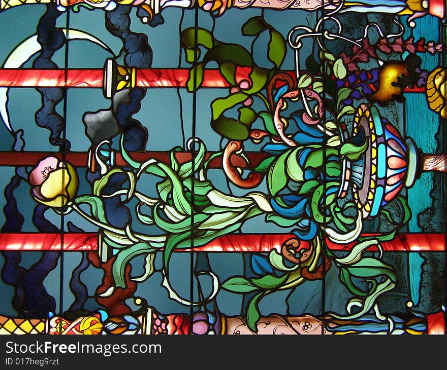 Stained Glass Window of a lot of colors