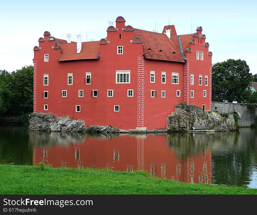 The castle Cervena Lhota at Czech Republic.