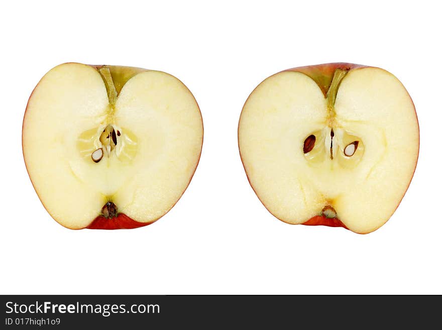 Two Halfs Of Apple