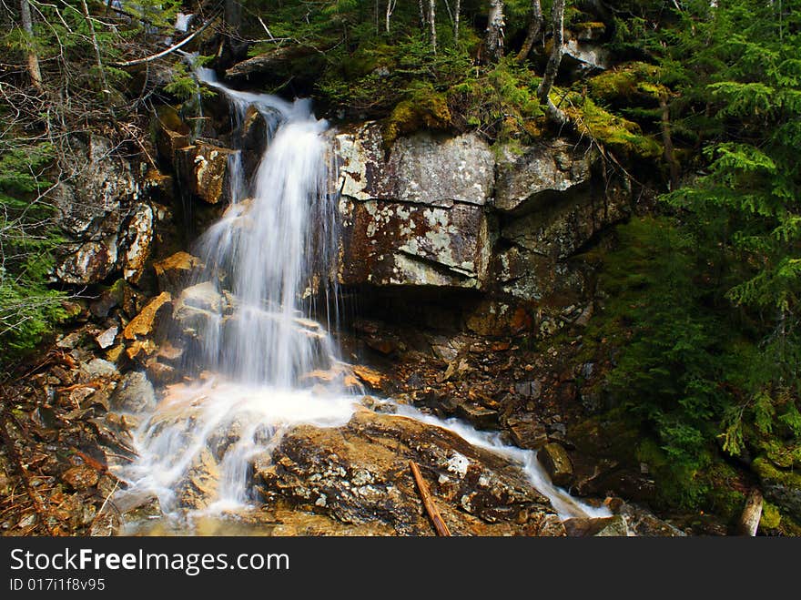 Waterfall in Franconia Notch