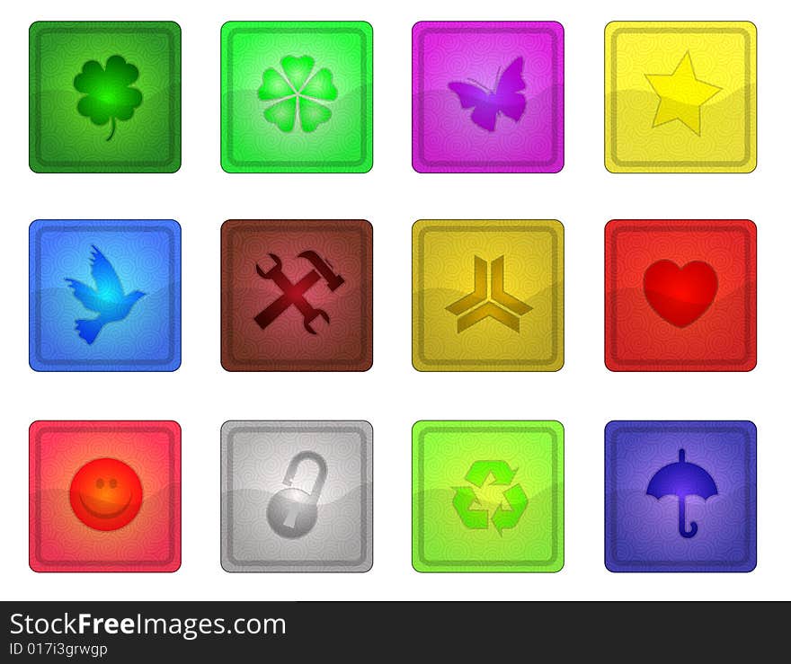 Colorful Sleek Icons