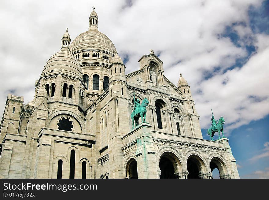 basilica of Sacre-Coeur, Montmartre, Paris, France