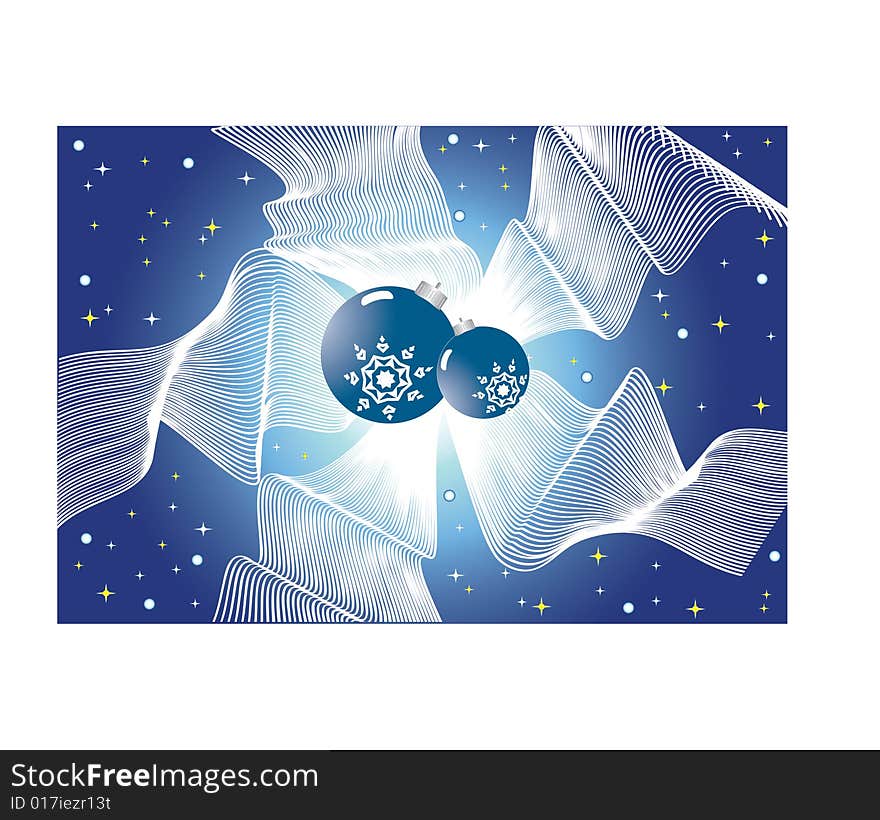 The vector illustration contains the image of christmas balls. The vector illustration contains the image of christmas balls