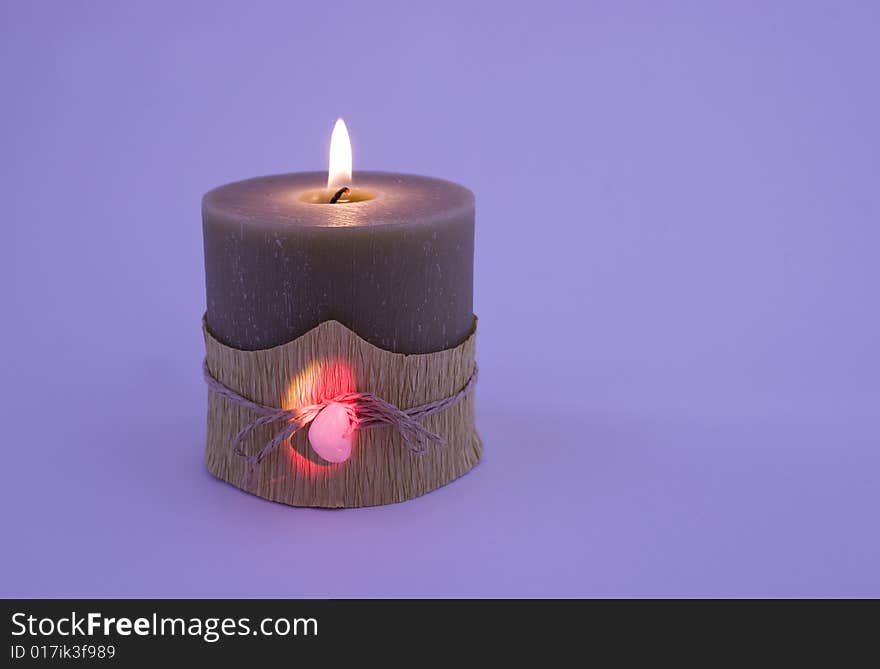 Candle With Stone