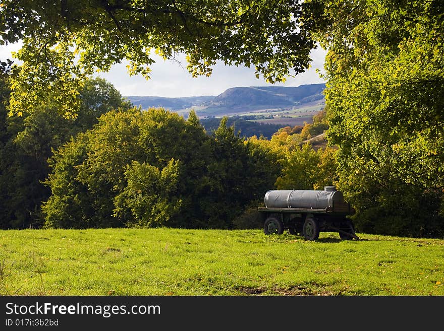 Idyllic Autumn Landscape in Mountain