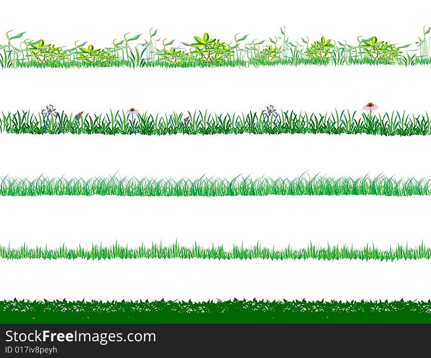 Grass elemnts for design