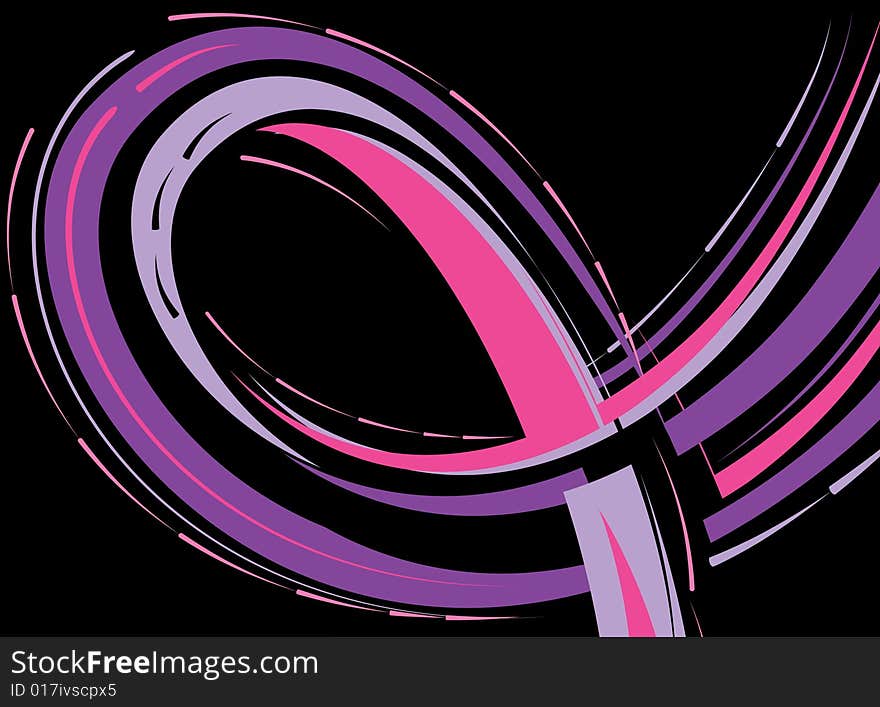 Abstract background with waves. Vector illustration