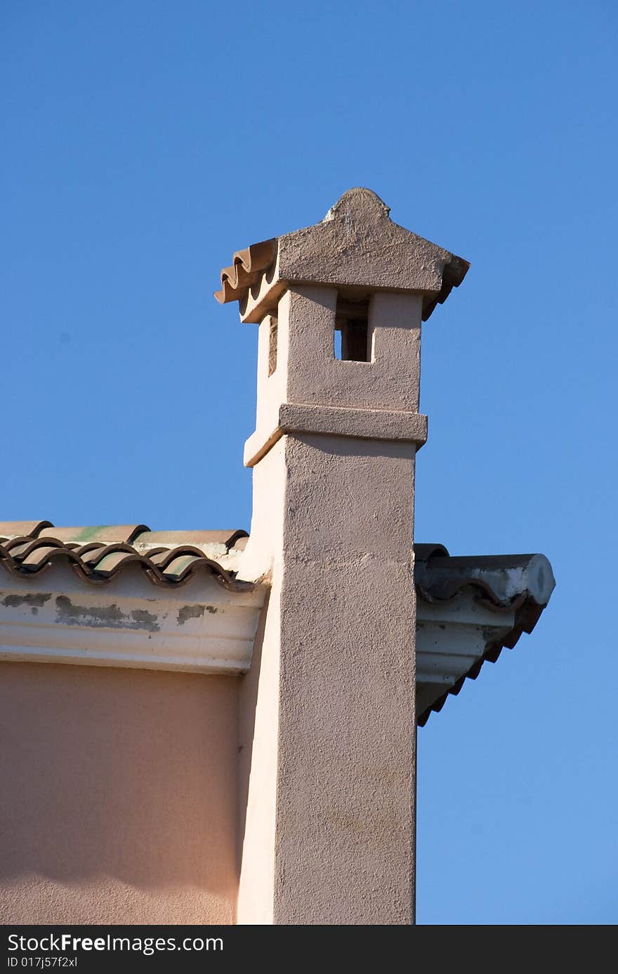 Chimneys on top of house - Porto Cervo - Sardinia - Italy. Chimneys on top of house - Porto Cervo - Sardinia - Italy