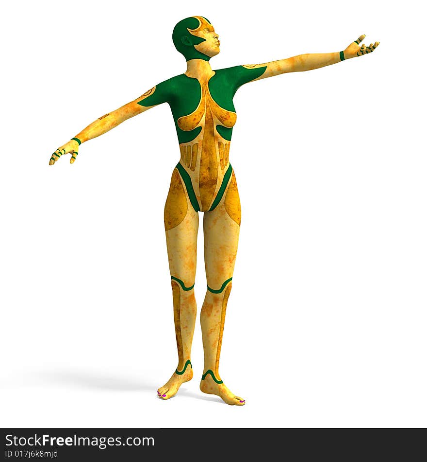 Sexy female android or robot
With Clipping Path. Sexy female android or robot
With Clipping Path