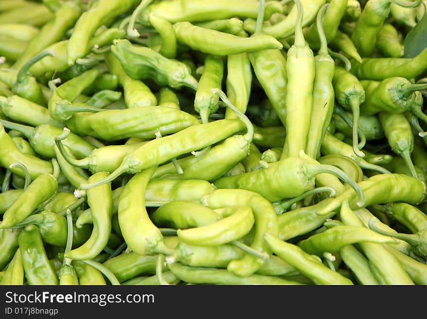 Close-up colorful peppers background