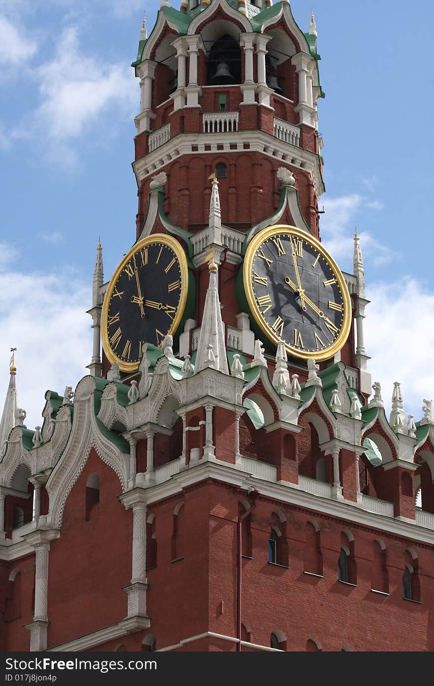 Spasskaya Tower, Red Square, Kremlin, Moscow Russia