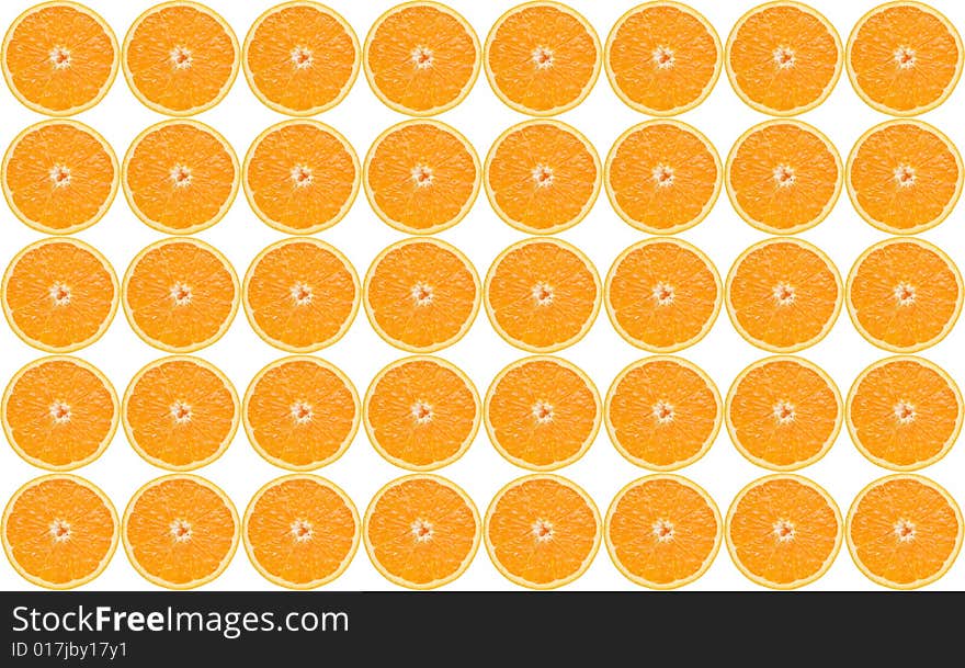 Background from oranges