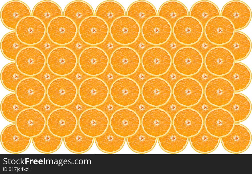 Background from oranges

 on white