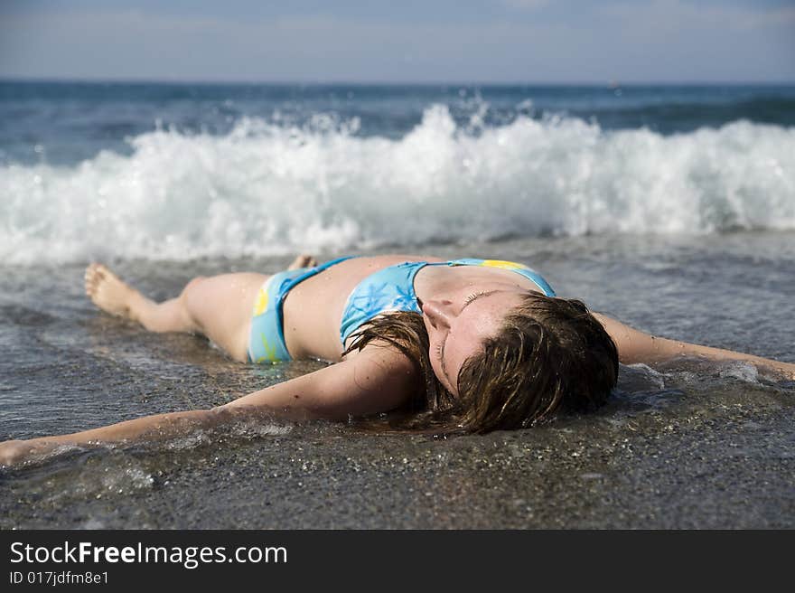 Resting woman