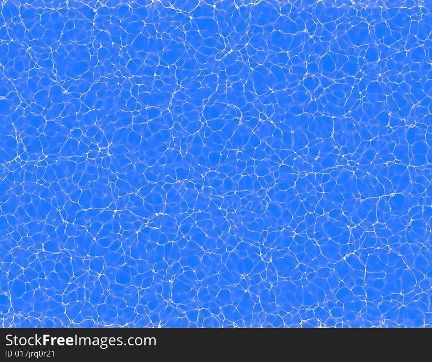 Underwater fractal caustic texture, white and blue. Underwater fractal caustic texture, white and blue