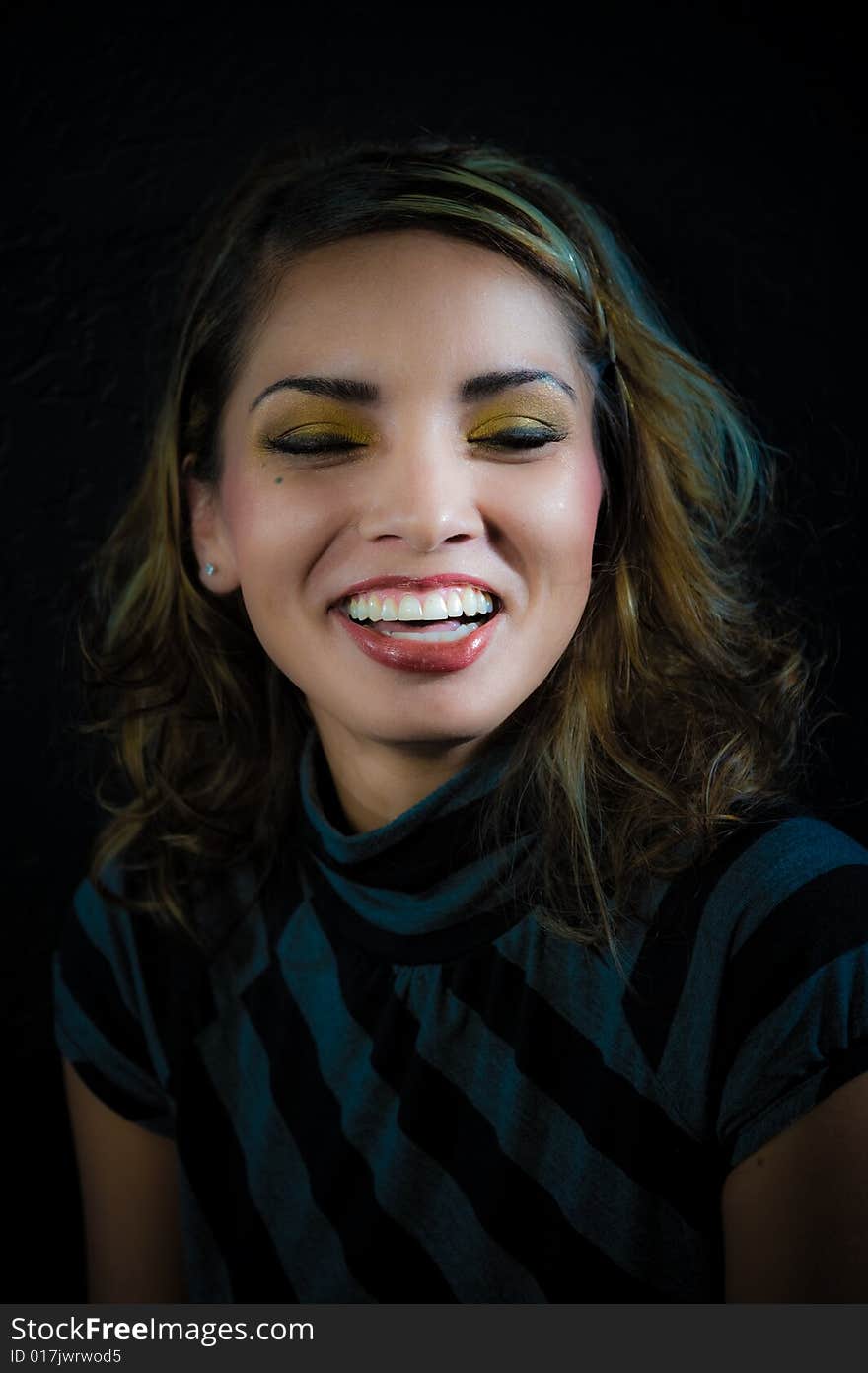 A young female model, photographed in the studio.