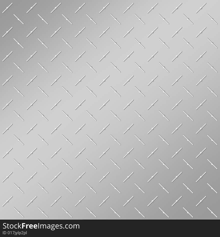 Illustration of a metal plate/floor. Illustration of a metal plate/floor