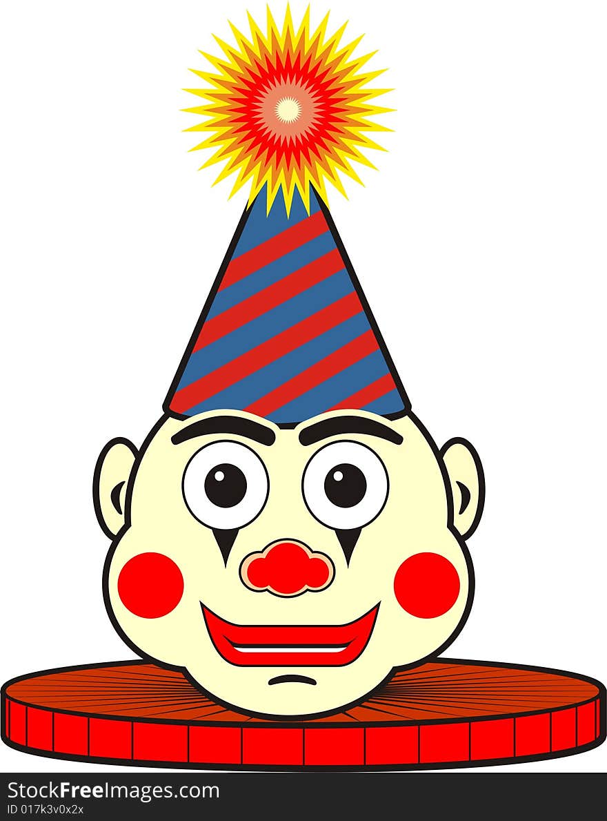 Cartoon Clown Head