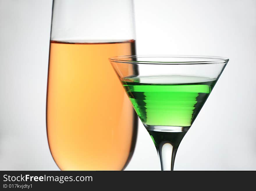 Martini and Whiter Wine