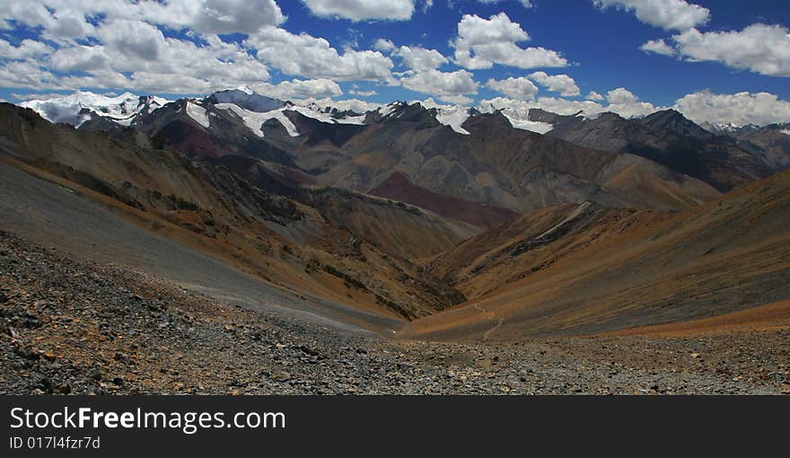 High mountain pass in Indian Himalaya. High mountain pass in Indian Himalaya