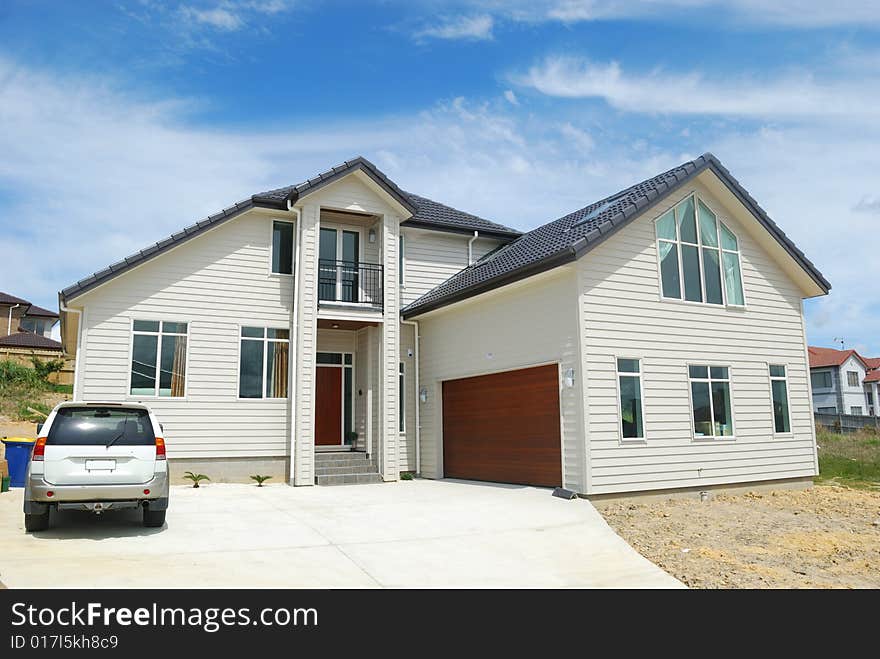 Brand new show home with landscaped front yard