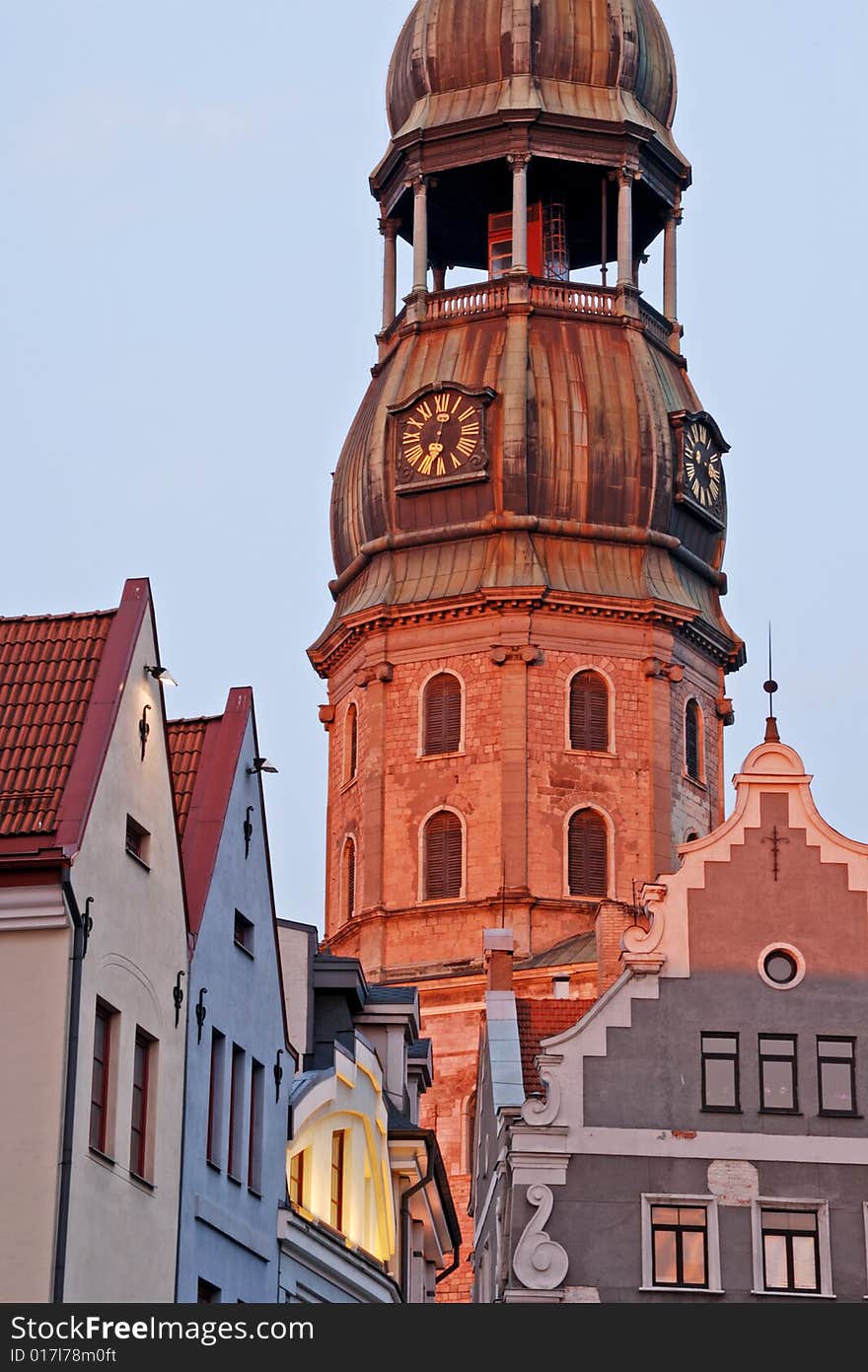 The picturesque view of old Riga. The picturesque view of old Riga.