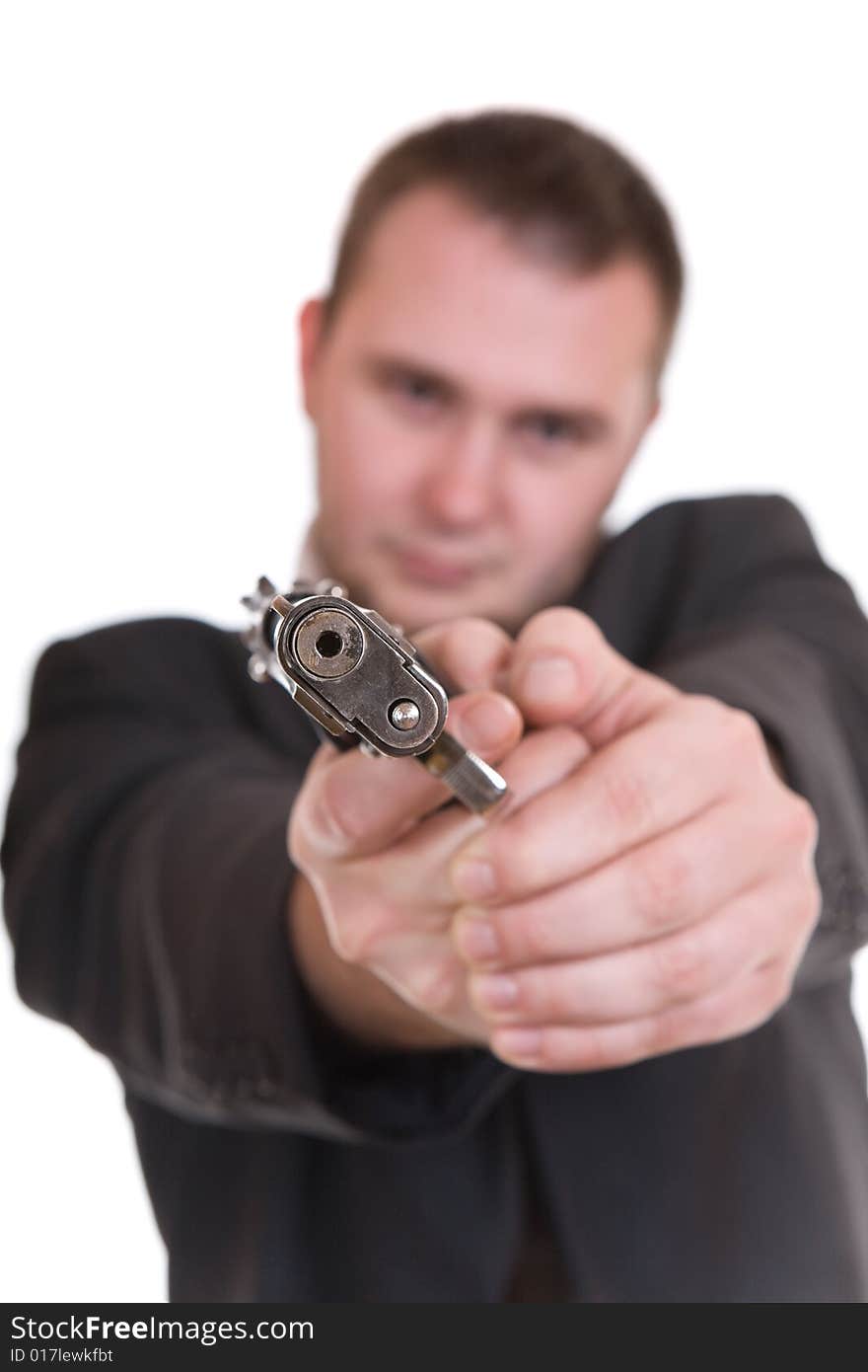 Man with gun