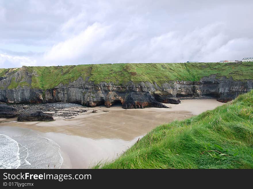 A view of the nuns beach ballybunion ireland