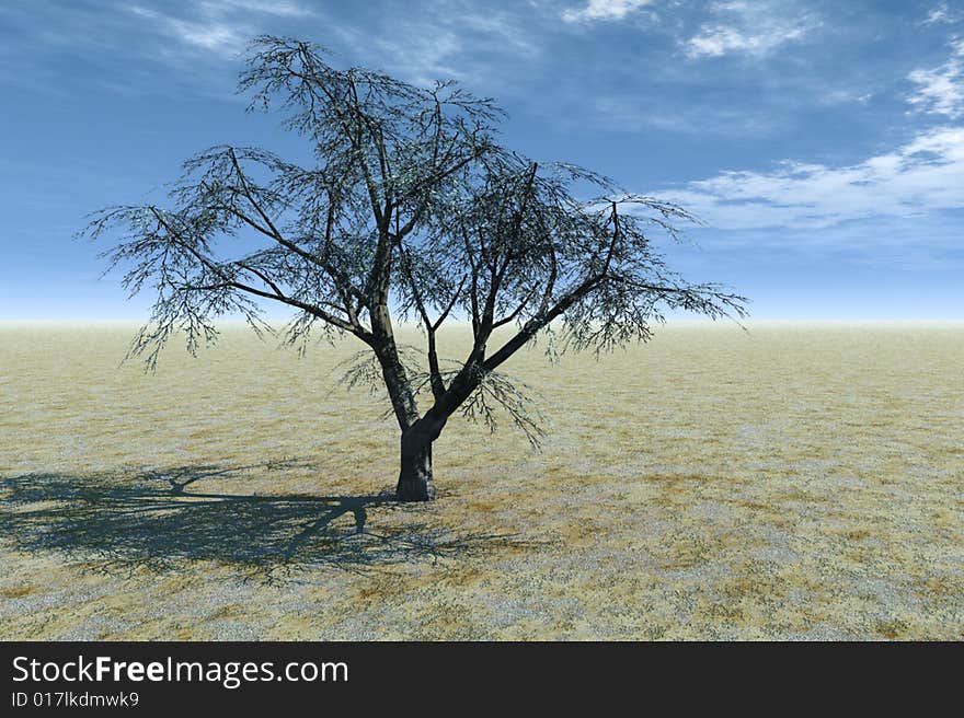 Illustration of a winter pear tree. Illustration of a winter pear tree.