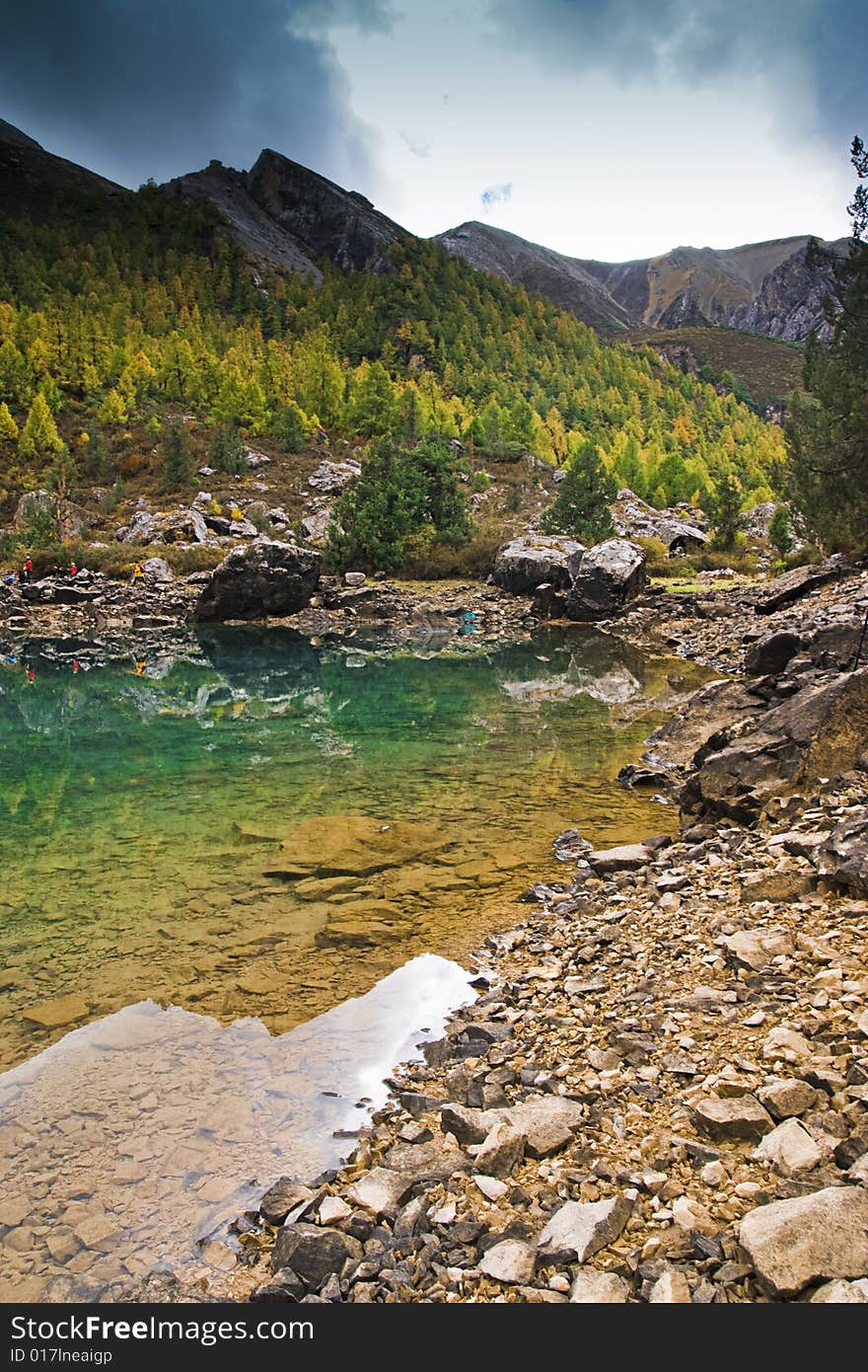 The lake landscape