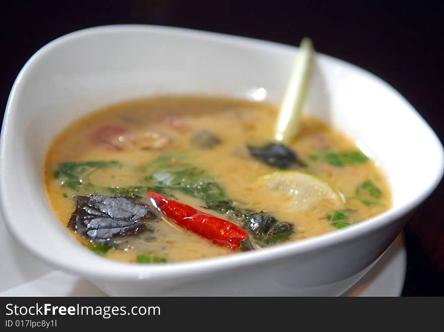 Sharp Thai soup