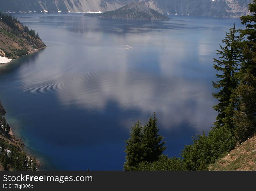 Beautiful blue caldera