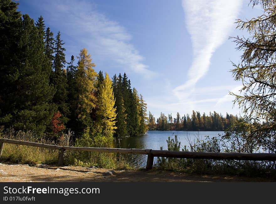 Mountain lake in National Park High Tatra, Slovakia