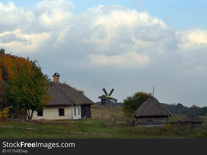 Rural Landscape With A Mill