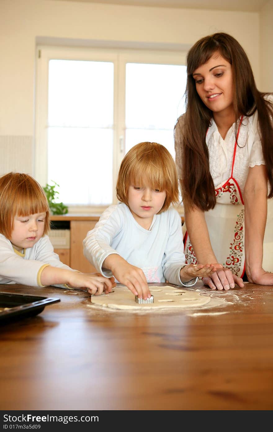 Baking together,christmas cookies,series