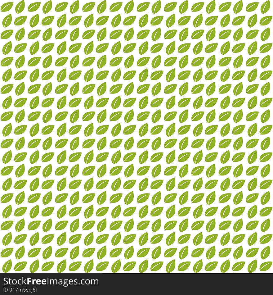 Vector background illustration with stylized green leafs. Vector background illustration with stylized green leafs