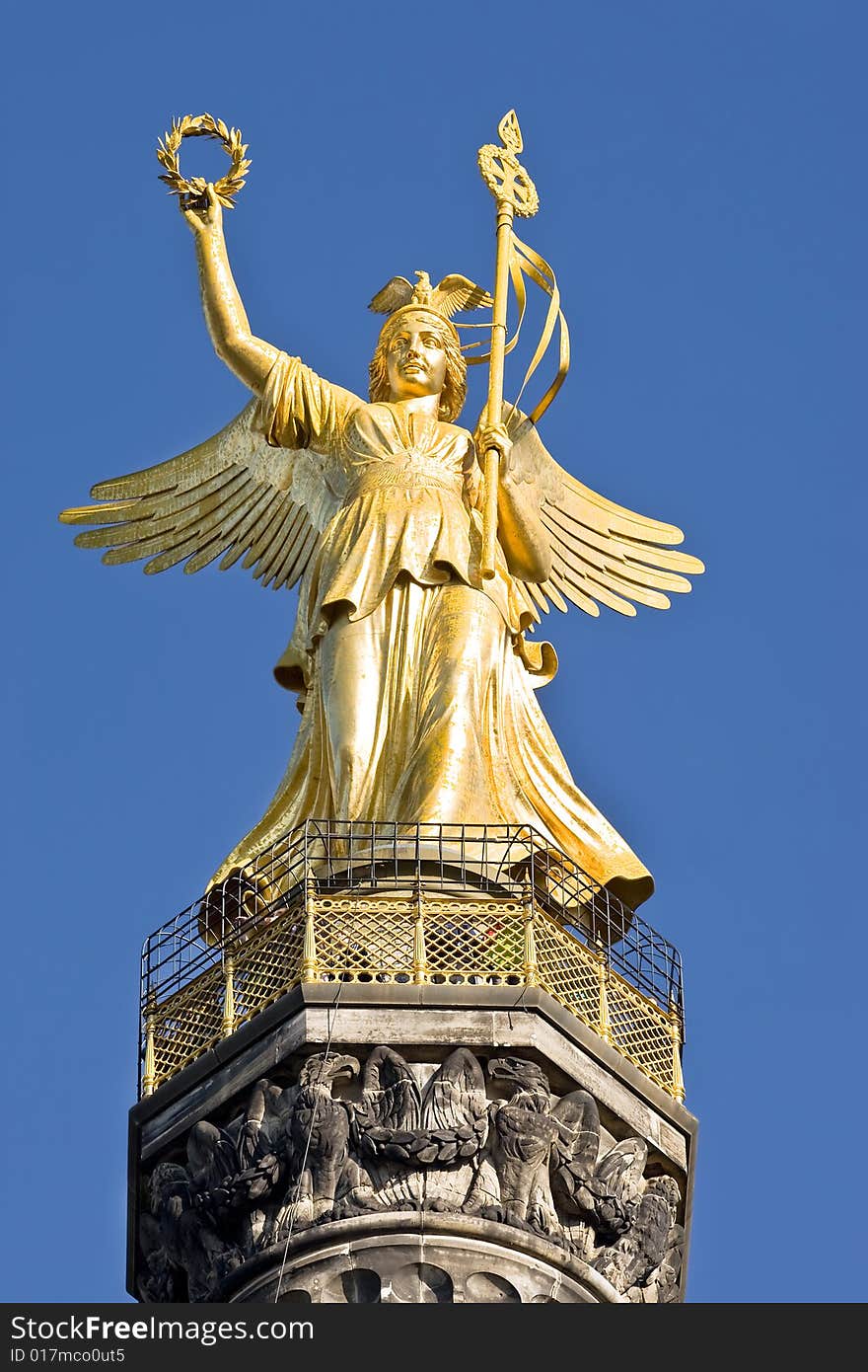 One of Berlin's prominent landmarks on a clear day. One of Berlin's prominent landmarks on a clear day