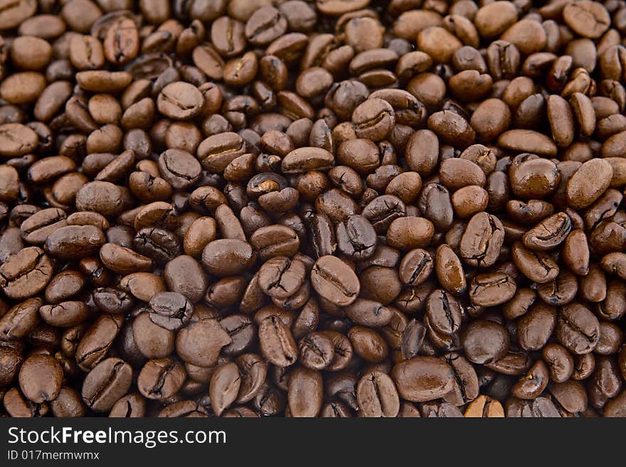 Coffee Beans As Background