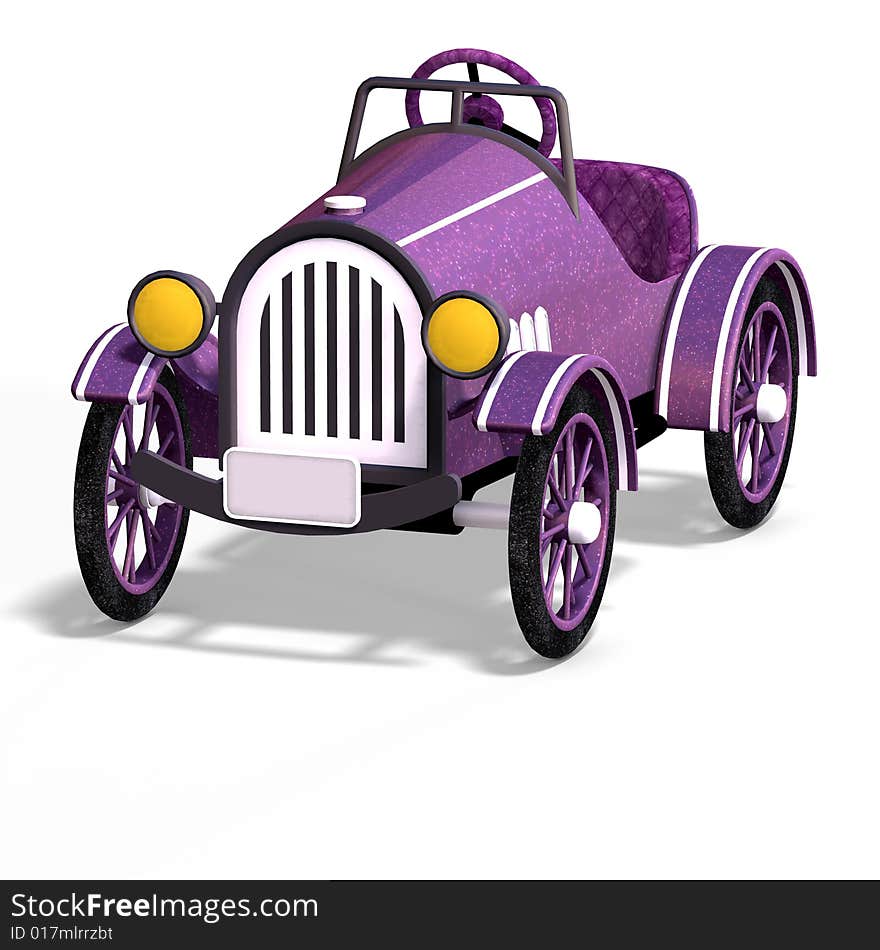 Veteran oldtimer With Clipping Path over white