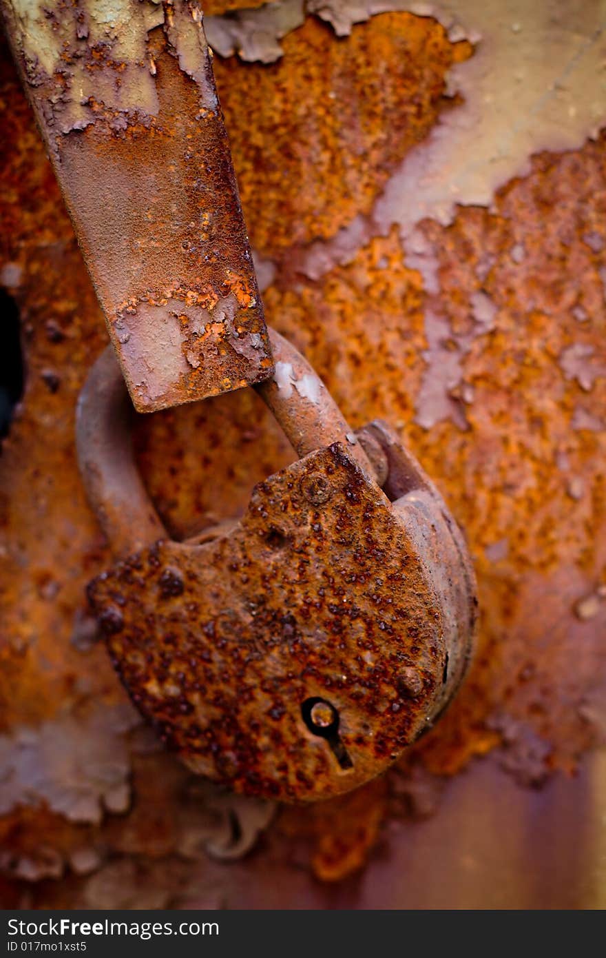 Rusted lock