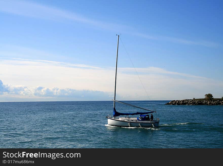 Yacht on Sea