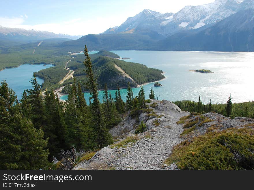 Upper lake at Kananaskis Country Alberta Canada. Upper lake at Kananaskis Country Alberta Canada