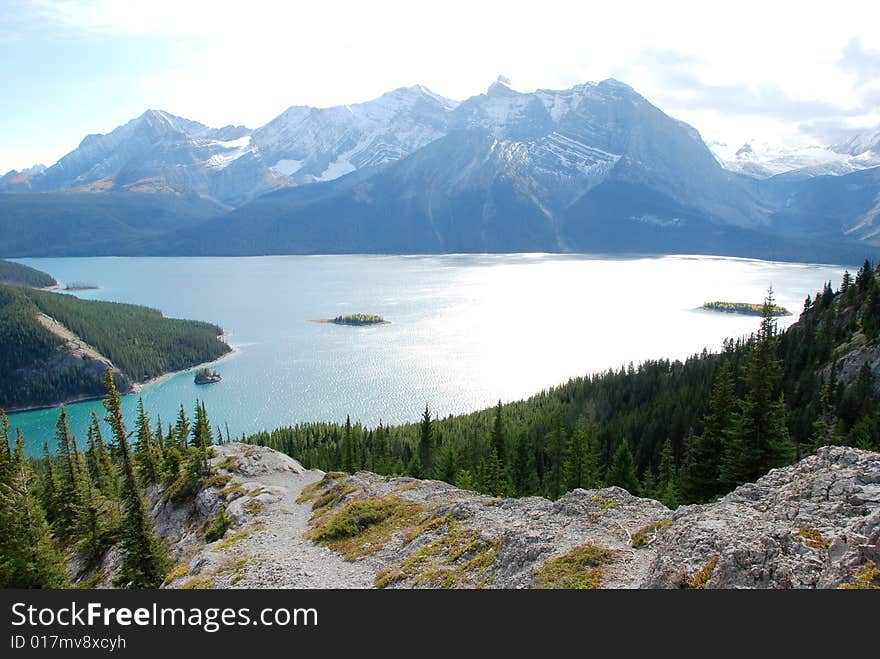 Upper Lake at Kananaskis Country Alberta Canada