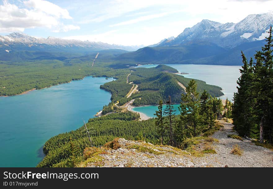 Upper lake at Kananaskis Country Alberta Canada. Upper lake at Kananaskis Country Alberta Canada