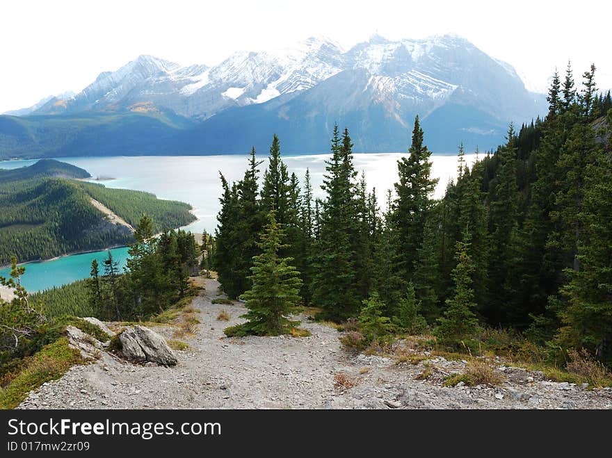 Upper lake at Kananaskis Country Alberta Canada. Upper lake at Kananaskis Country Alberta Canada