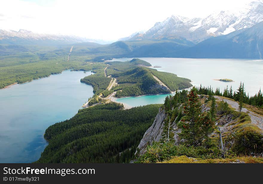 Upper lake at Kananaskis Country Alberta Canada. Upper lake at Kananaskis Country Alberta Canada