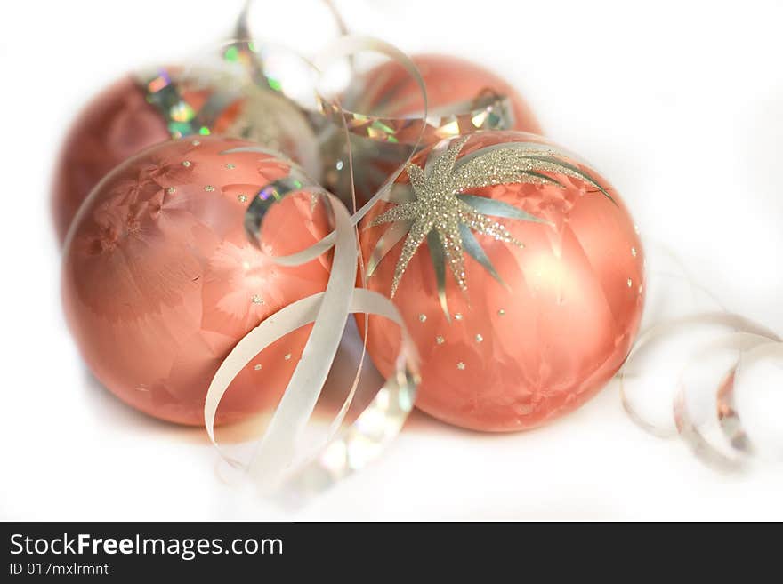 Shiny Christmas balls for decoration